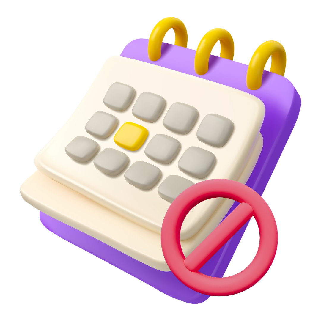 Lilac Calendar Cancel