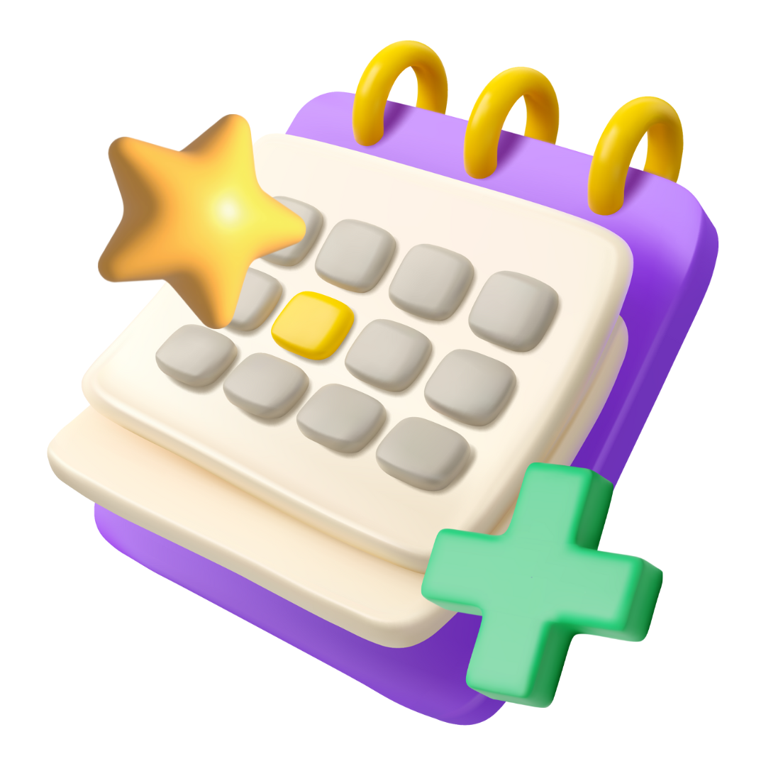 Lilac Calendar wStar & Plus