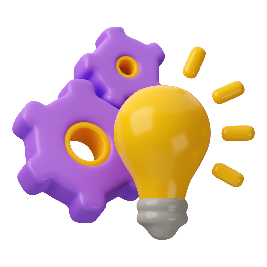 Lilac Cog & Bulb