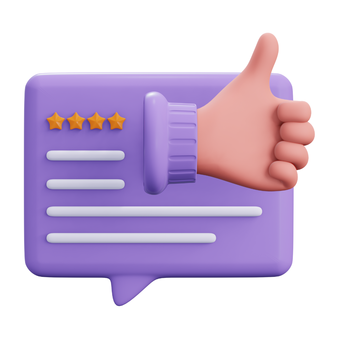 Lilac Thumbs Up