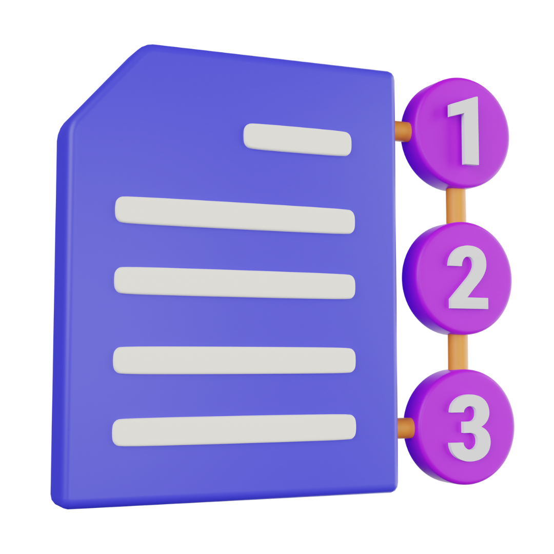 Purple Checklist 123