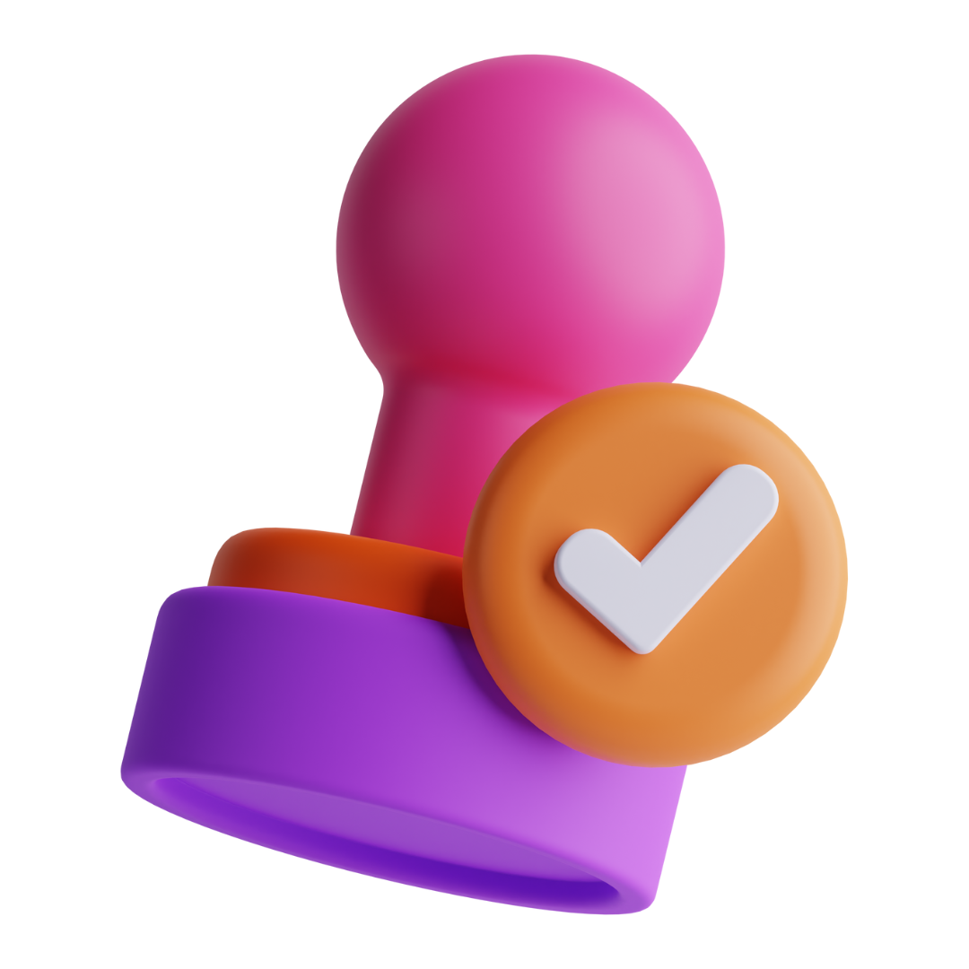 Purple Pink Stamp