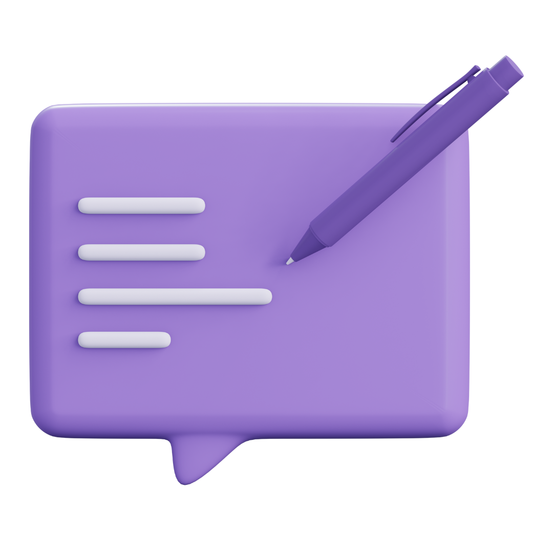 Purple Speech Bubble