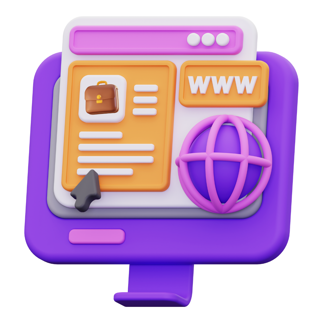 Purple pink webpage